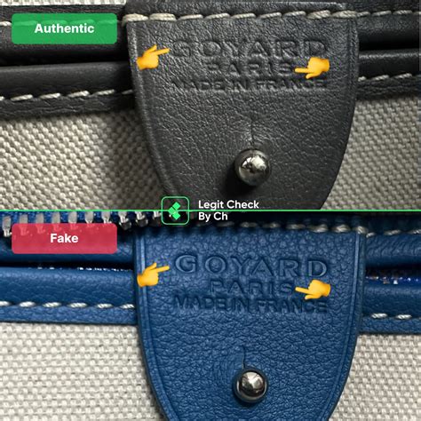 fake vs real goyard phone case|Goyard bag vs real.